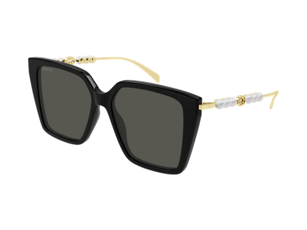 Gucci GG1967S-001 sunglasses - Black & Gold / Grey