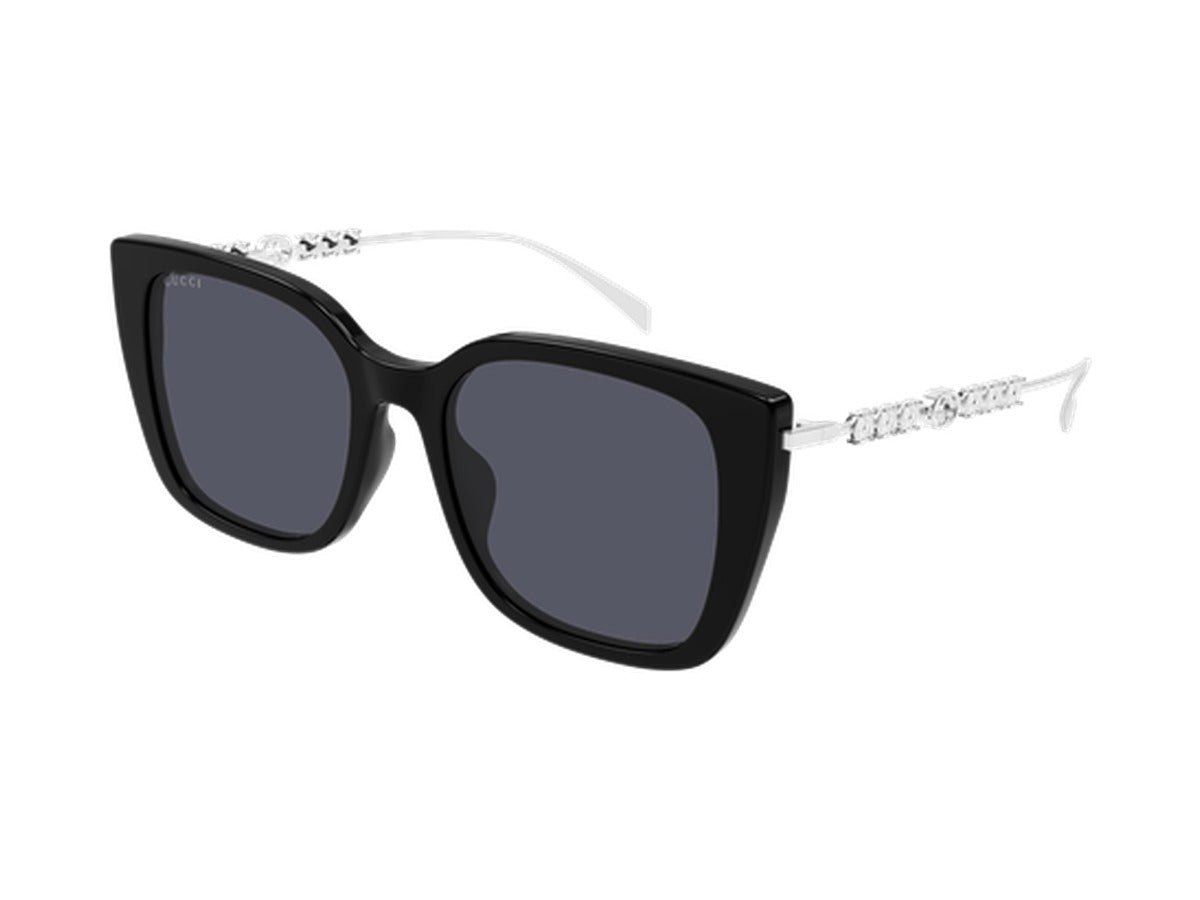 Gucci GG1971SA-002 sunglasses - Black & Silver / Grey