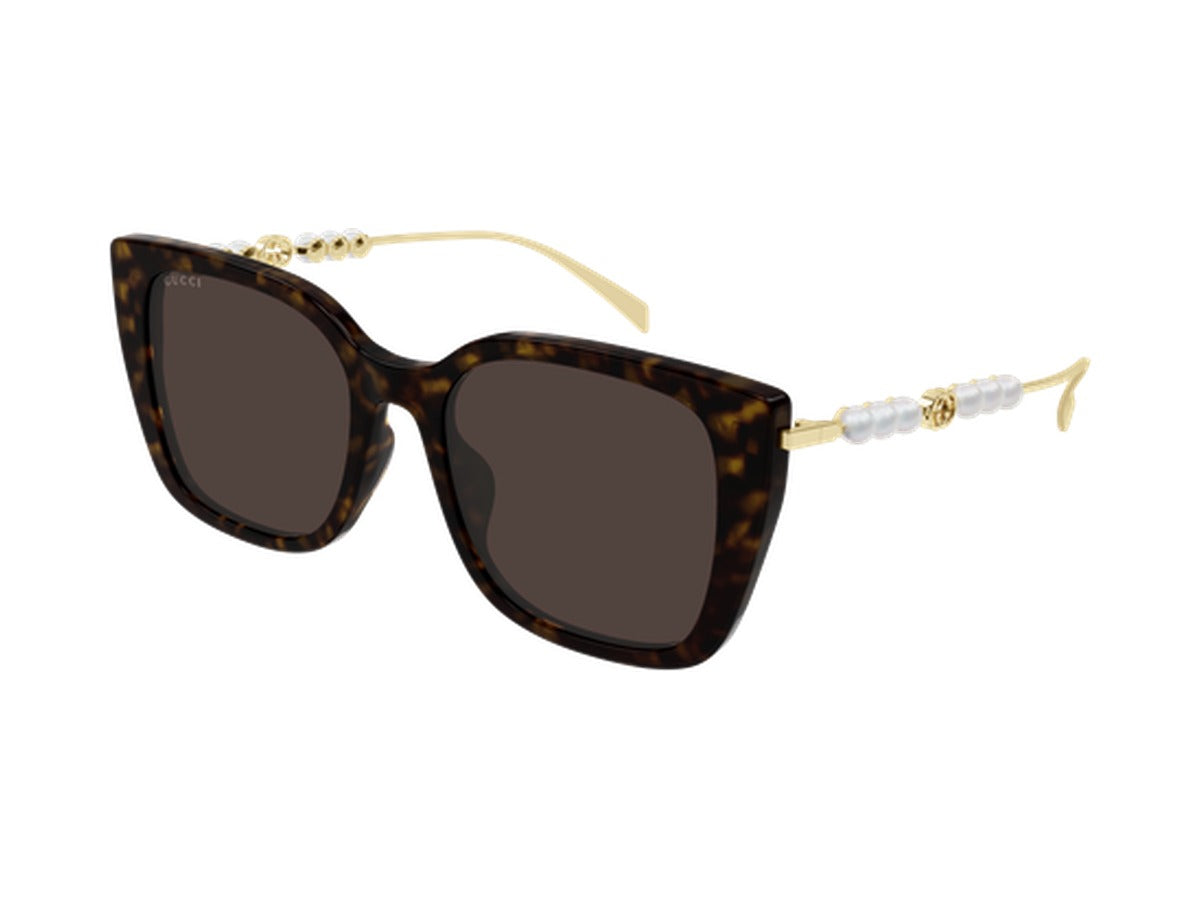 Gucci GG1971SA-003 sunglasses - Havana & Gold / Brown