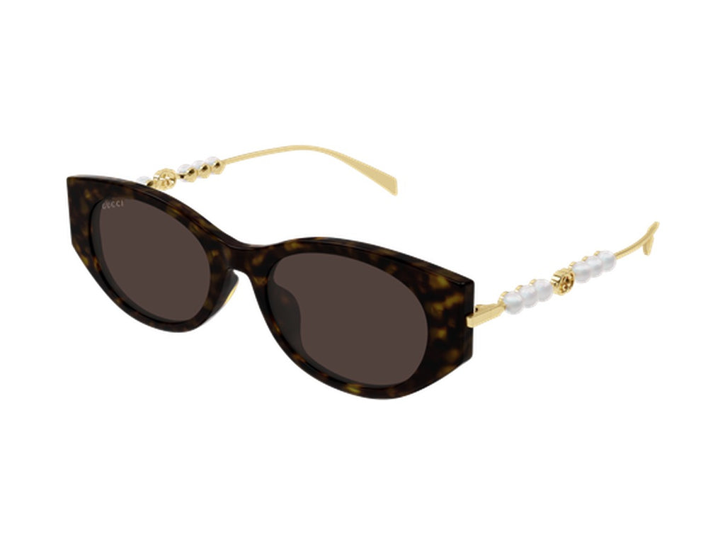 Gucci GG1970SA-003 sunglasses - Havana & Gold / Brown