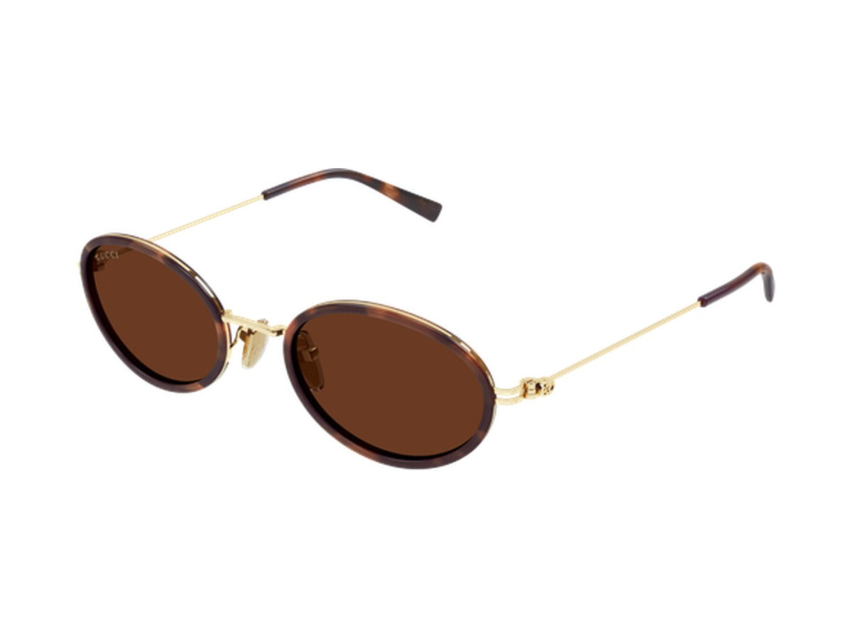 Gucci GG1980S-002 sunglasses - Havana & Gold / Brown