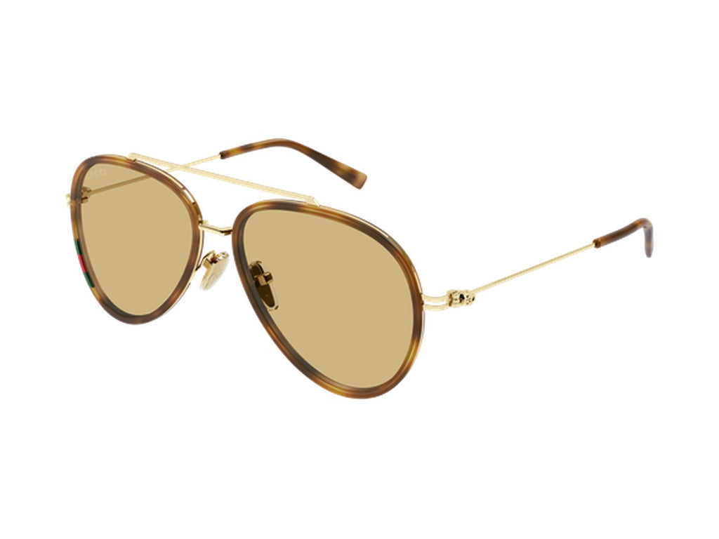 Gucci GG1981S-002 sunglasses - Havana & Gold / Orange