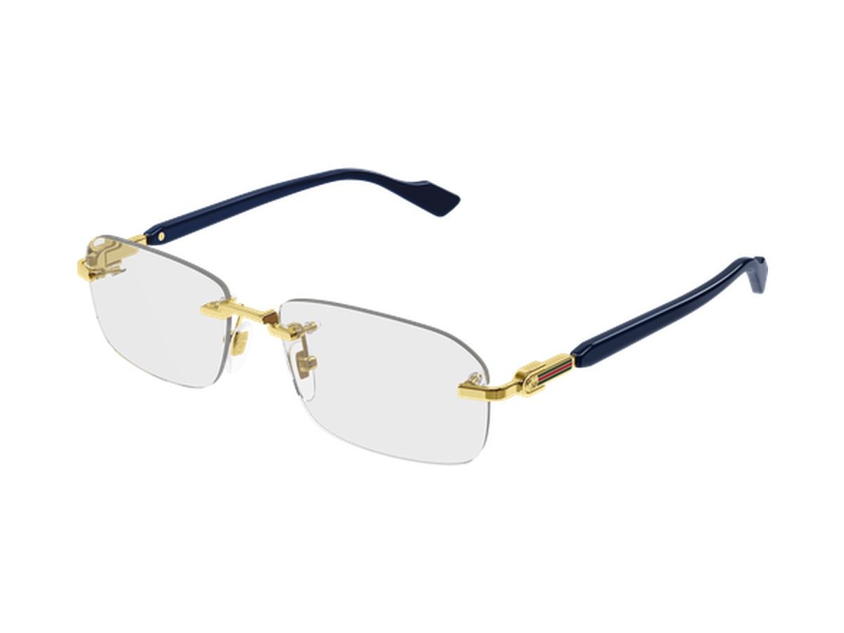 Gucci GG1221O-004 glasses - Gold & Blue