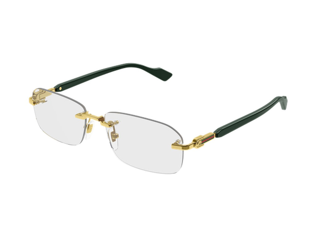 Gucci GG1221O-005 glasses - Gold & Green