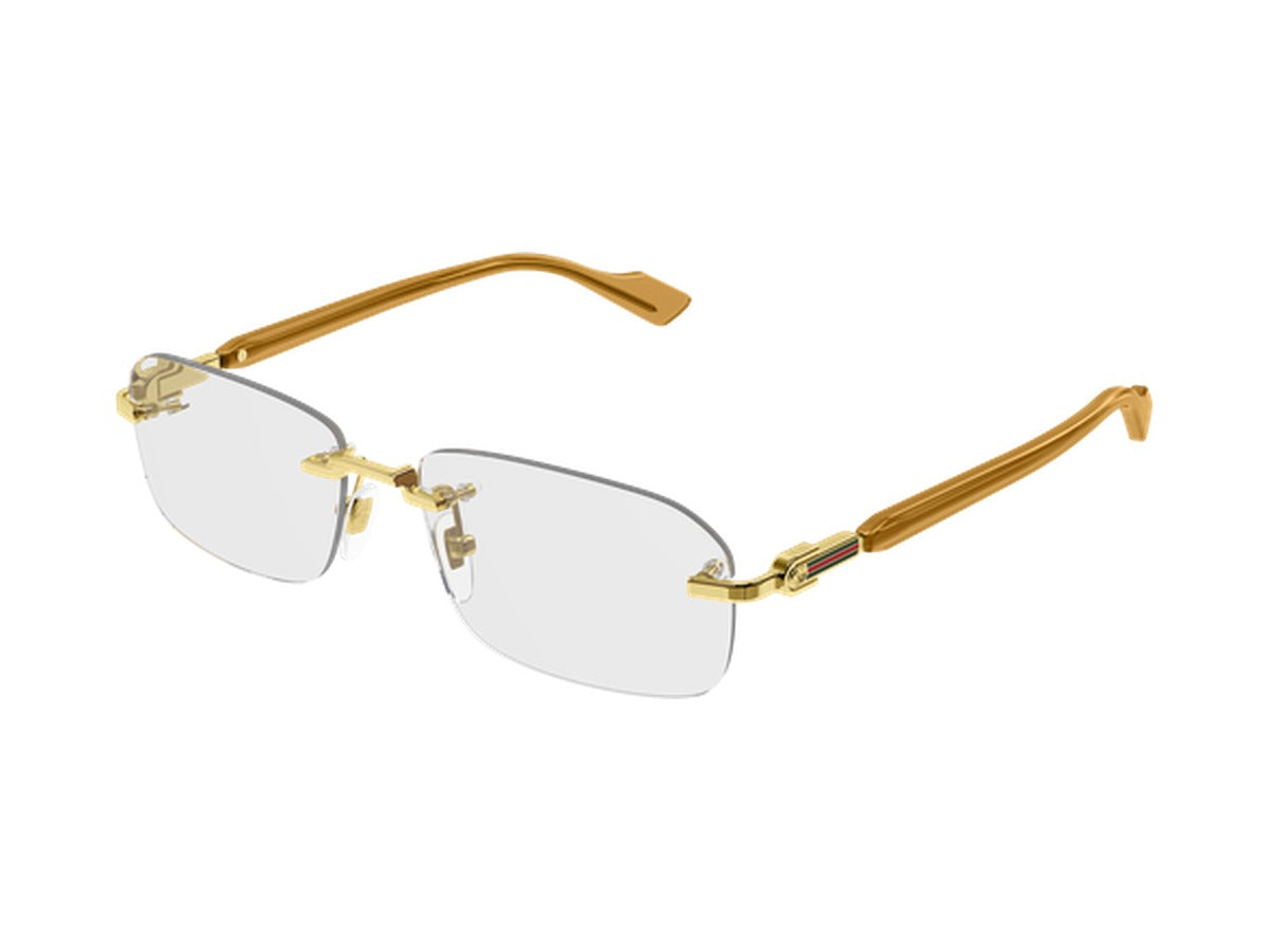 Gucci GG1221O-006 glasses - Gold & Yellow