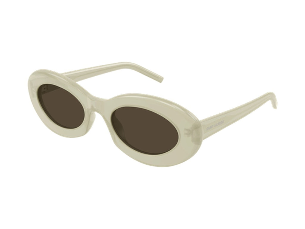 Saint Laurent SL 594-011 sunglasses - Ivory / Brown