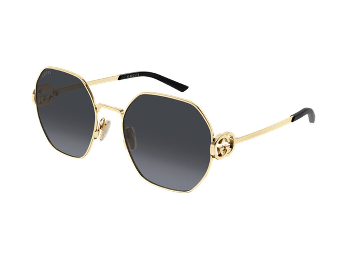 Gucci GG2046S-001 sunglasses - Gold / Grey