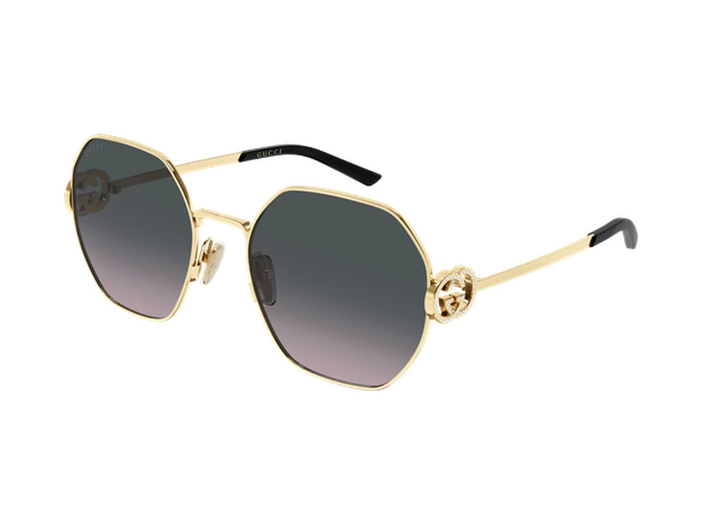 Gucci GG2046S-002 sunglasses - Gold / Grey 2
