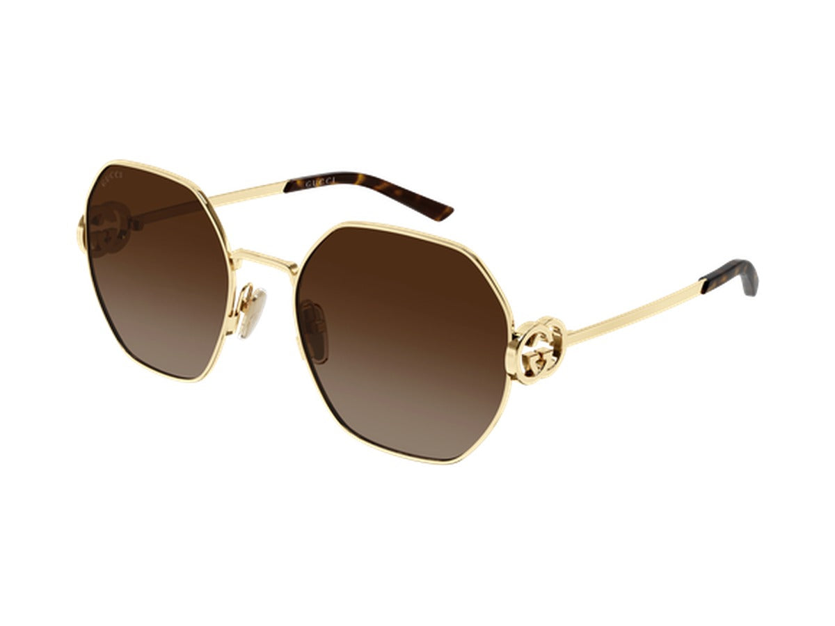 Gucci GG2046S-003 sunglasses - Gold / Brown