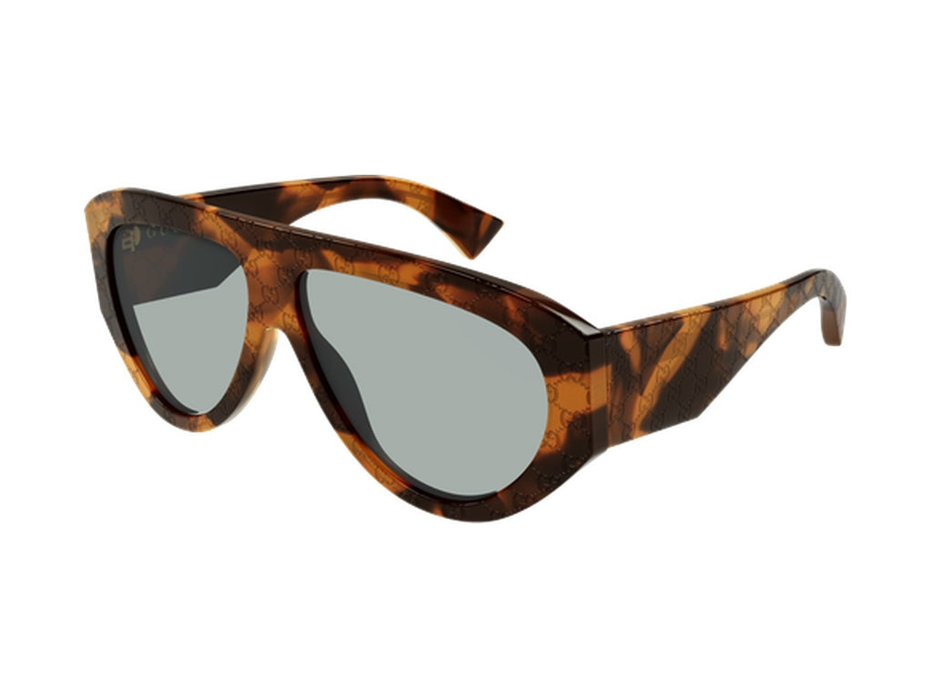 Gucci GG2128S-003 sunglasses - Havana / Green 2