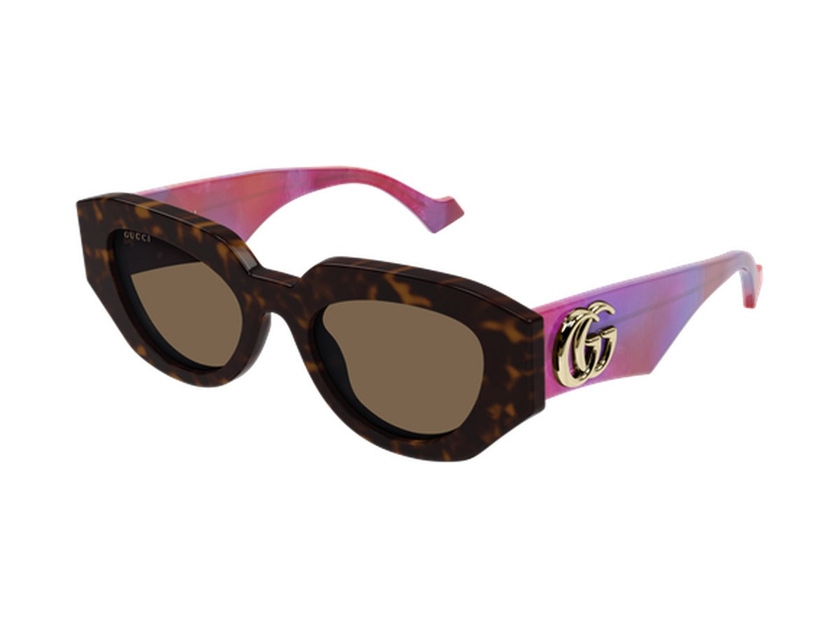 Gucci GG1421S-011 sunglasses - Havana / Brown 2