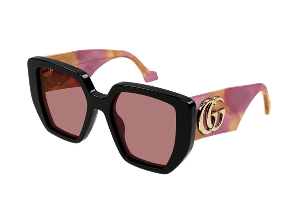 Gucci GG0956S-010 sunglasses - Black & Havana / Red