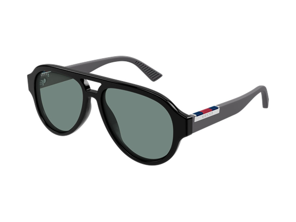 Gucci GG2088S-002 sunglasses - Black & Grey / Green