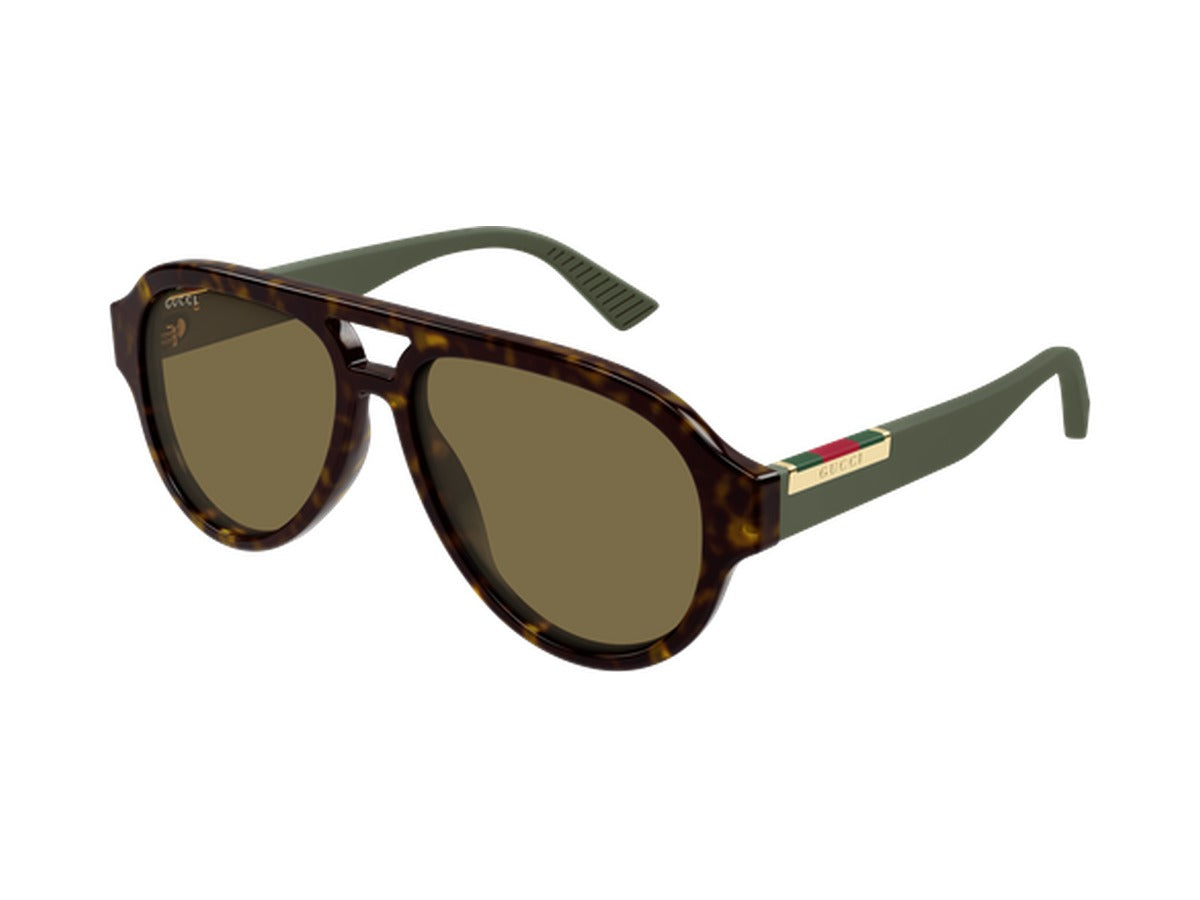 Gucci GG2088S-004 sunglasses - Havana & Green / Brown