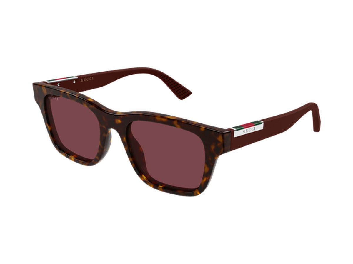 Gucci GG2089S-003 sunglasses - Havana & Burgundy / Red