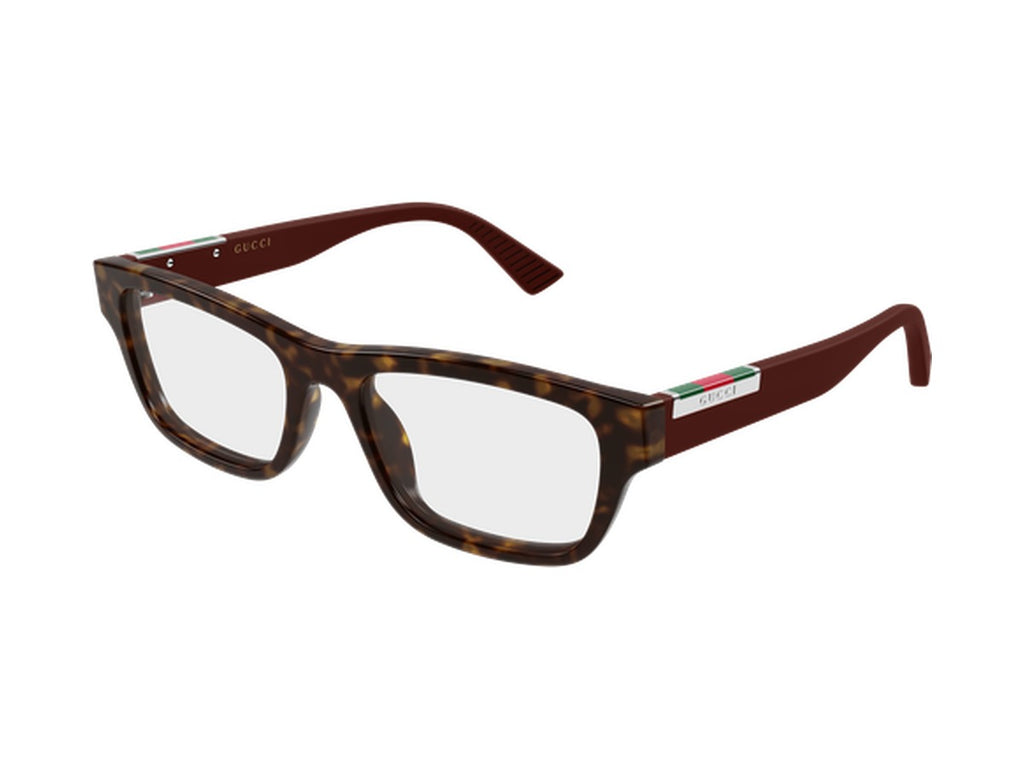 Gucci GG2091O-007 glasses - Havana & Burgundy