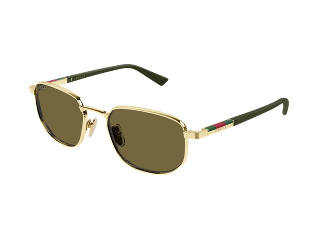 Gucci GG2093S-003 sunglasses - Gold & Green / Brown