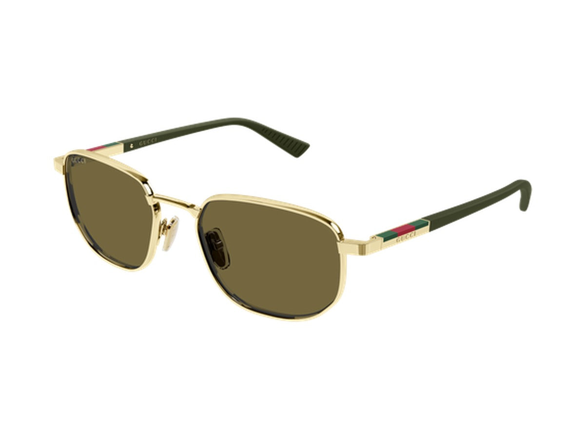 Gucci GG2093S-003 sunglasses - Gold & Green / Brown