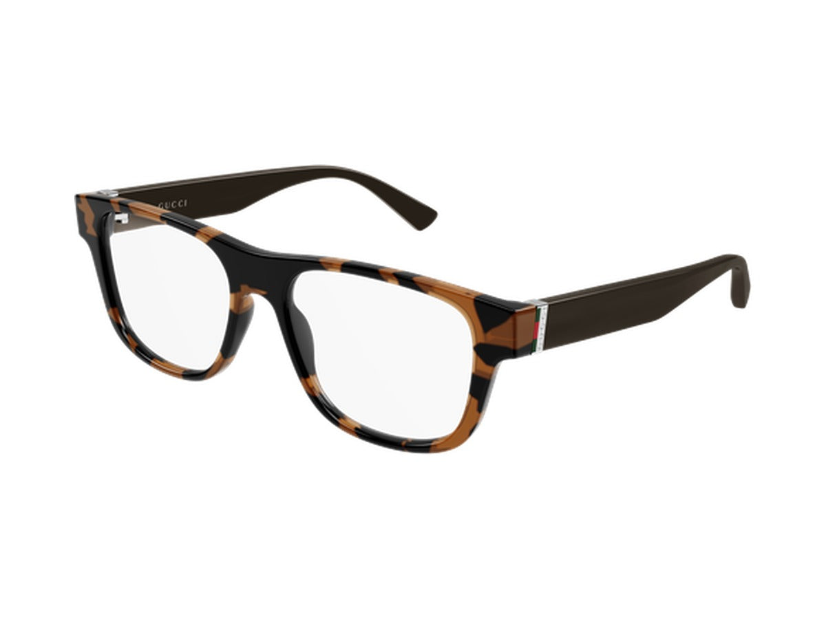 Gucci GG2086O-007 glasses - Havana & Brown