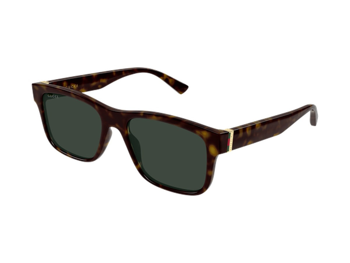 Gucci GG2085S-002 sunglasses - Havana / Green