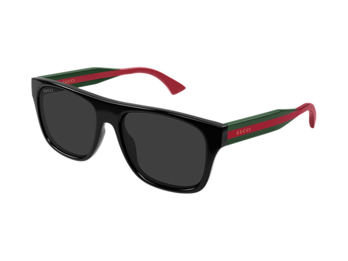Gucci GG2119S-001 sunglasses - Black & Green / Grey