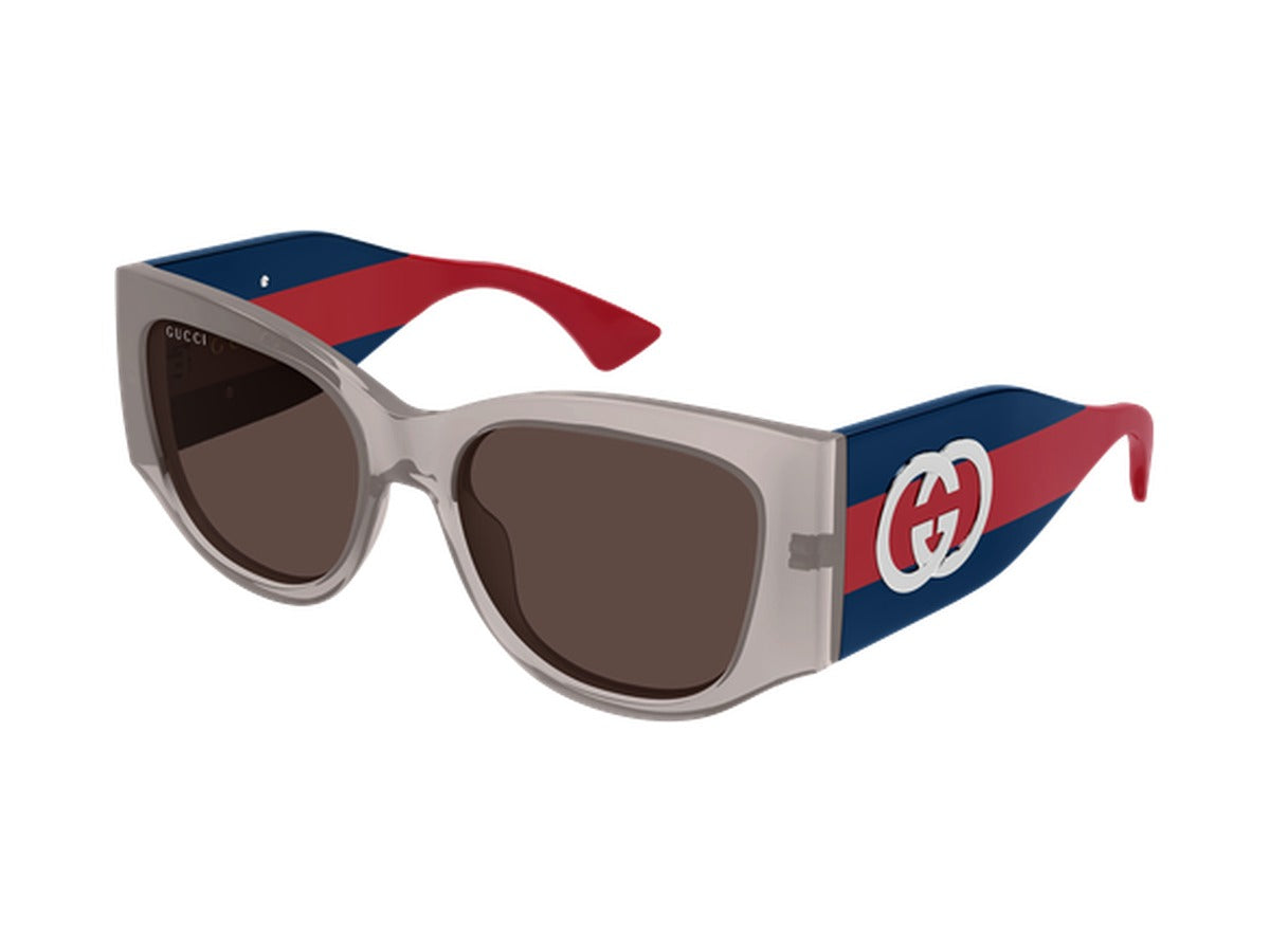 Gucci GG2115S-005 sunglasses - Grey & Blue / Brown
