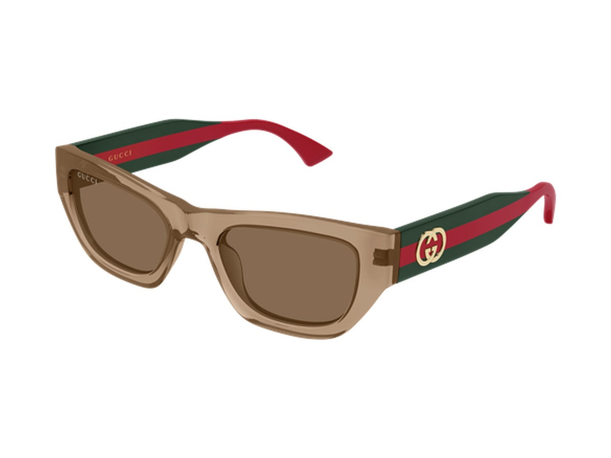 Gucci GG2116S-004 sunglasses - Brown & Green / Brown