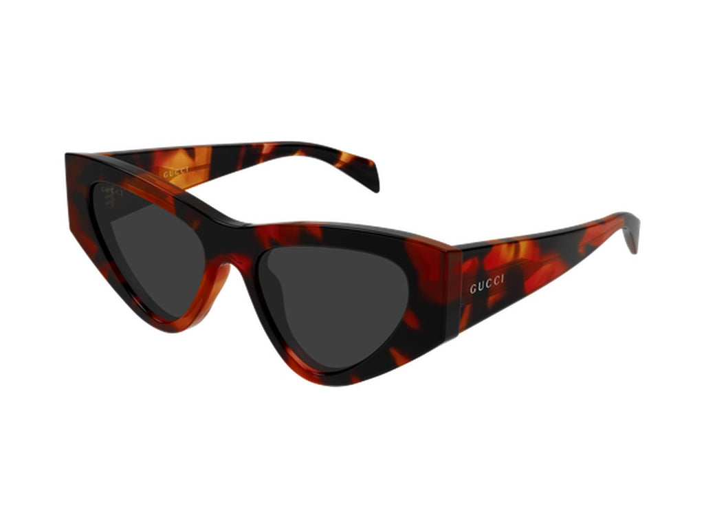 Gucci GG2019S-002 sunglasses - Havana / Grey
