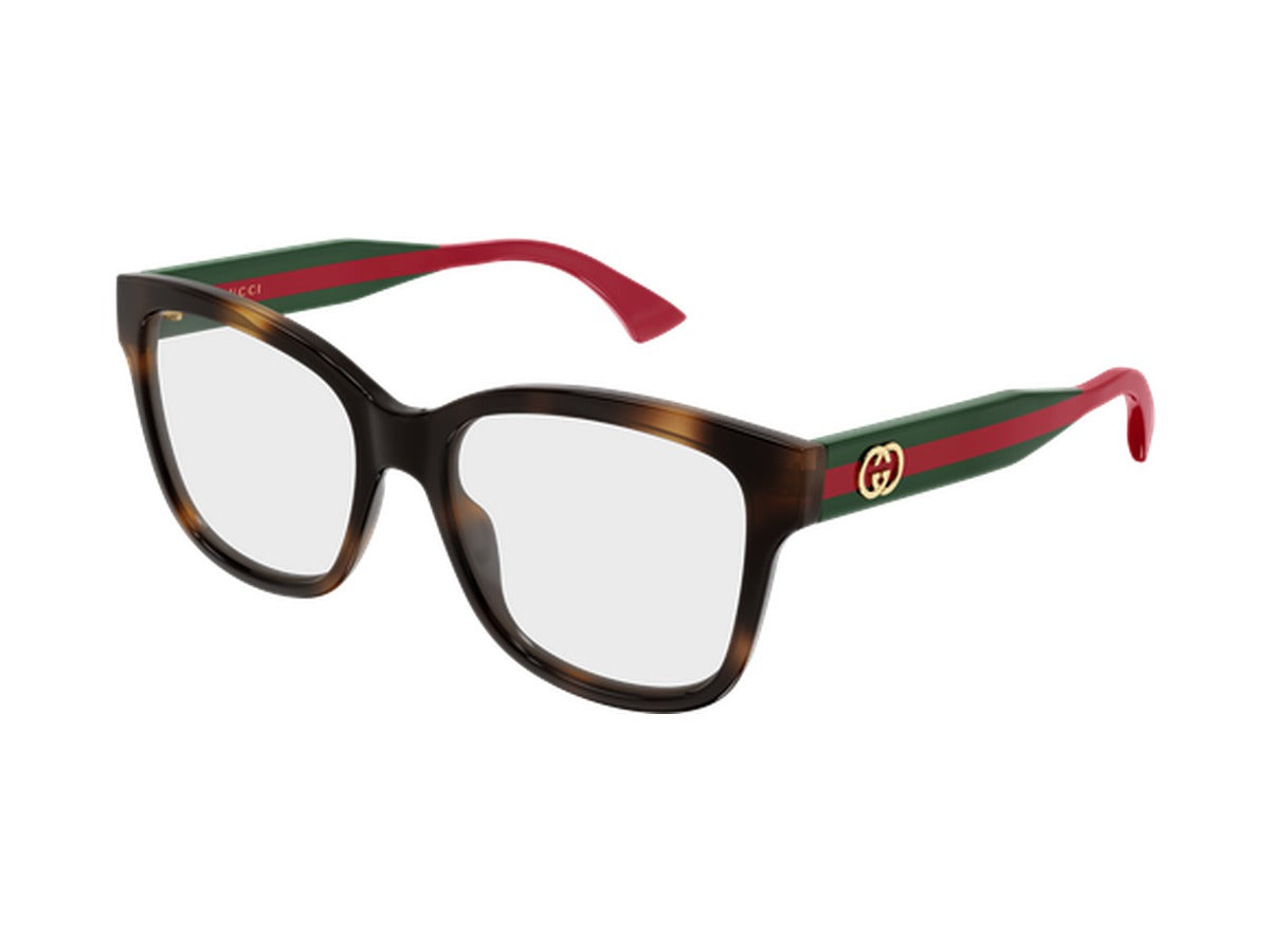 Gucci GG0038ONN-002 glasses - Havana & Green