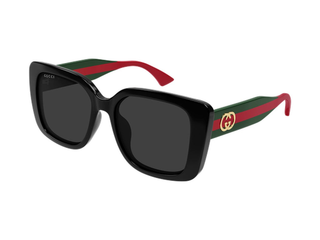 Gucci GG2118SA-001 sunglasses - Black & Green / Grey