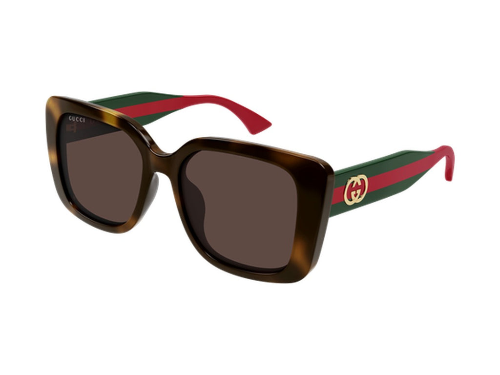 Gucci GG2118SA-002 sunglasses - Havana & Green / Brown