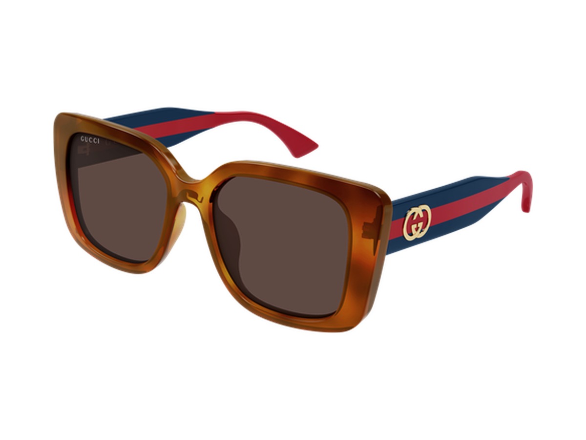 Gucci GG2118SA-004 sunglasses - Havana & Blue / Brown
