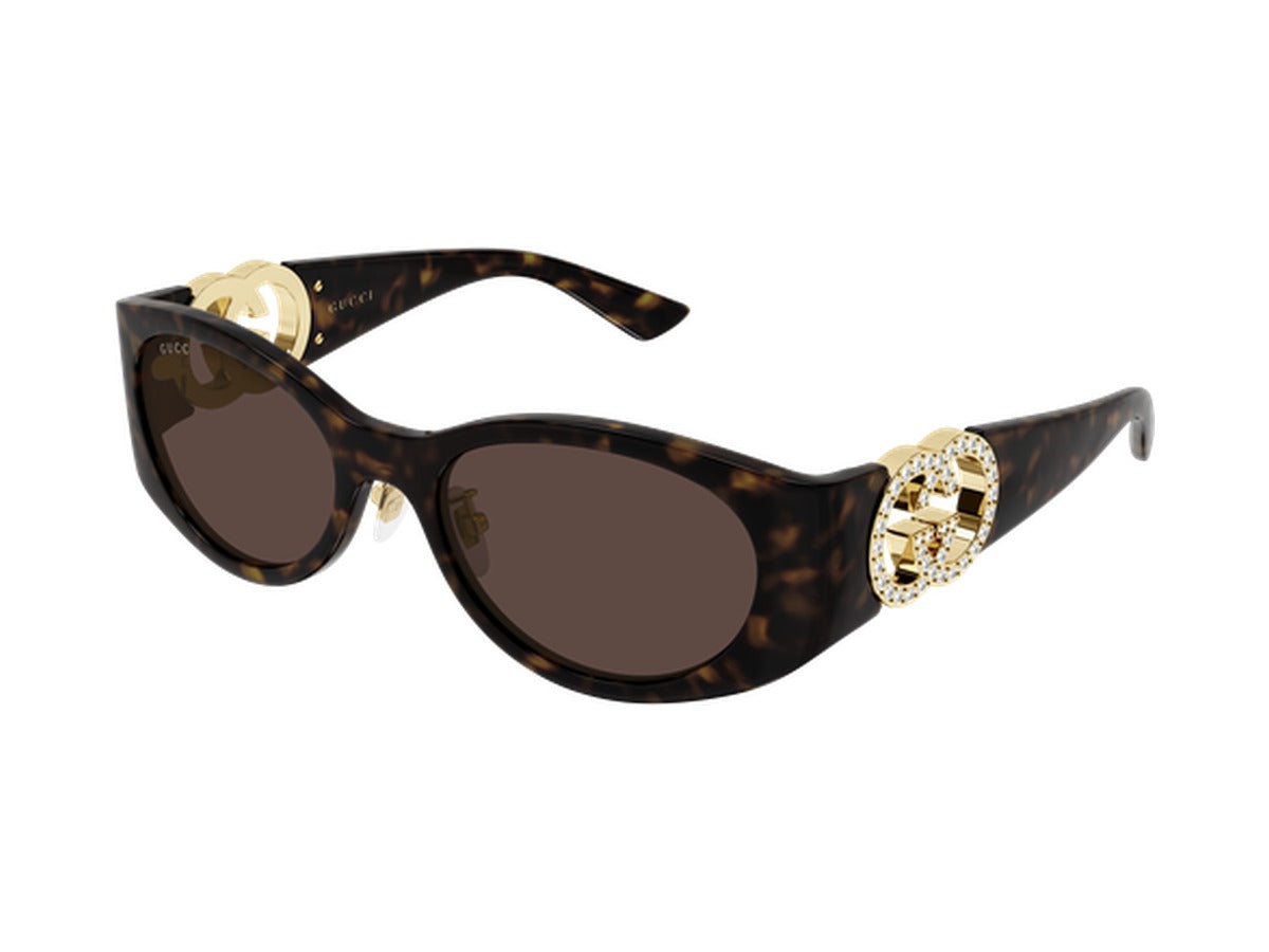 Gucci GG2123SA-004 sunglasses - Havana / Brown 2