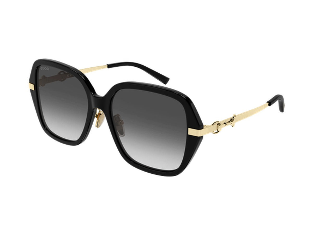 Gucci GG2055SA-001 sunglasses - Black & Gold / Grey