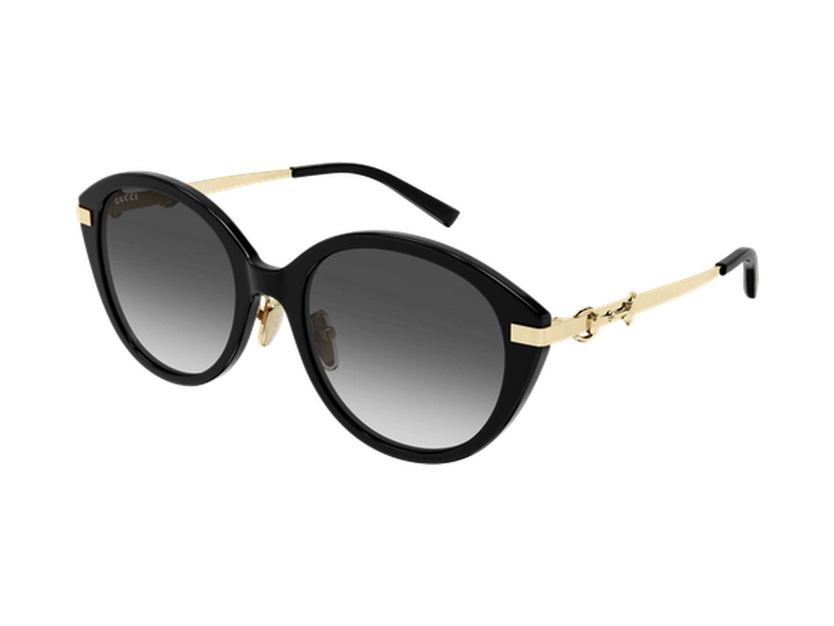 Gucci GG2056SA-001 sunglasses - Black & Gold / Grey