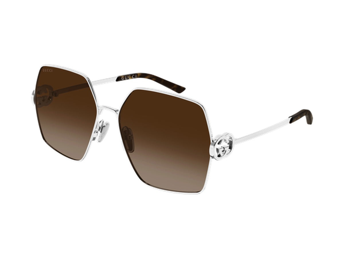 Gucci GG2163S-003 sunglasses - Silver / Brown