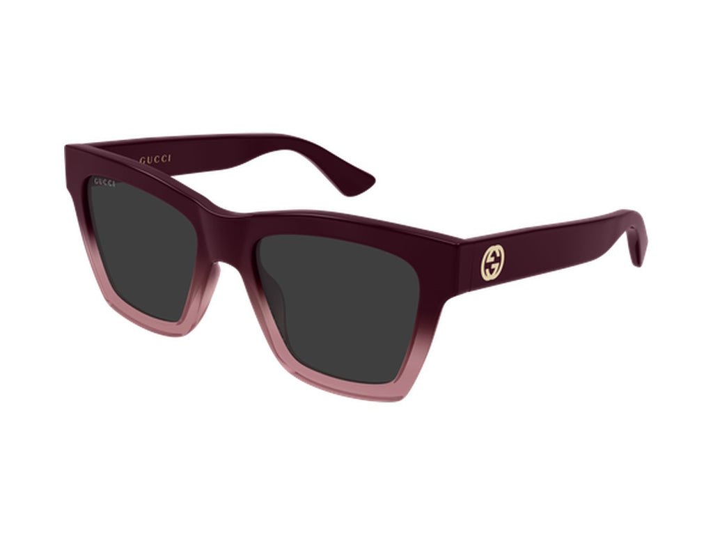Gucci GG1714S-008 sunglasses - Burgundy & Red / Grey