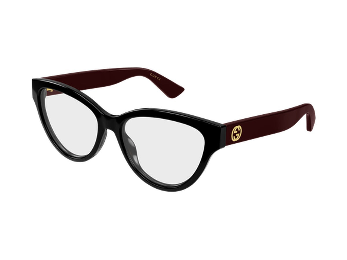 Gucci GG1581O-005 glasses - Black & Burgundy