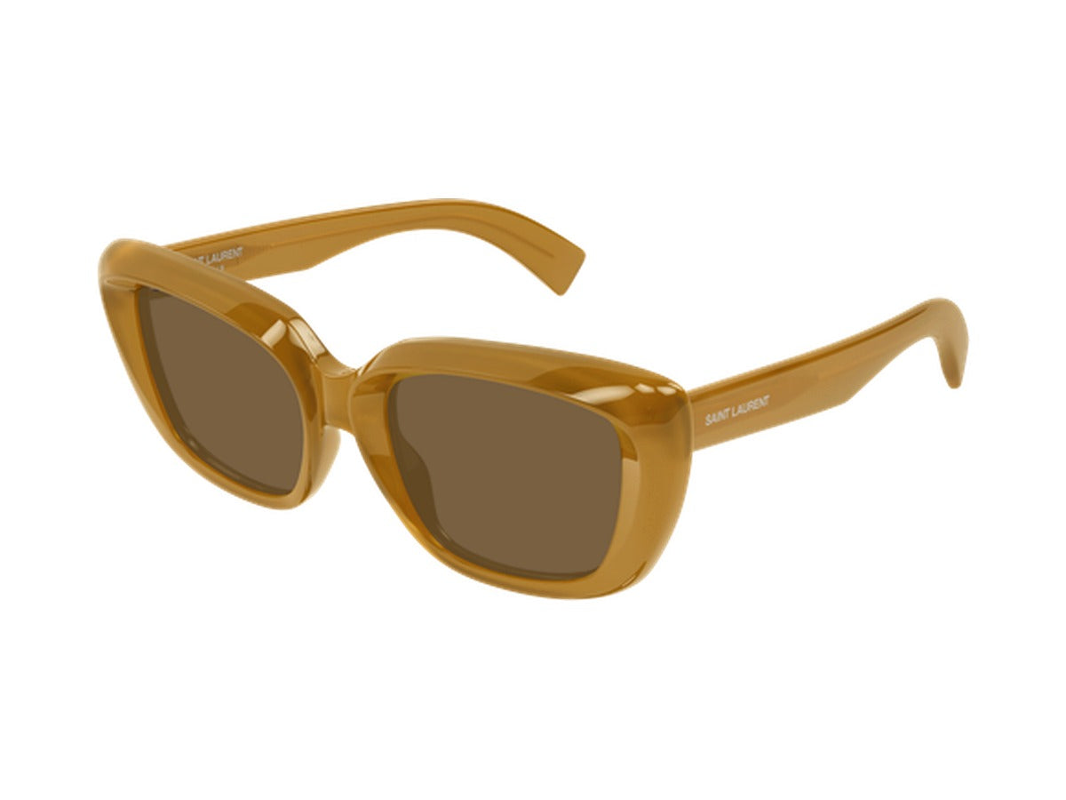 Saint Laurent SL 857-004 sunglasses - Yellow / Brown