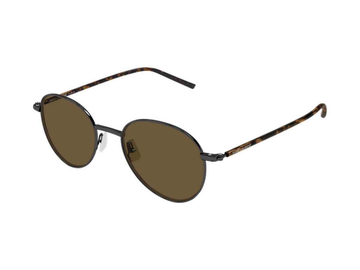 Saint Laurent SL 865-004 sunglasses - Gunmetal & Havana / Brown