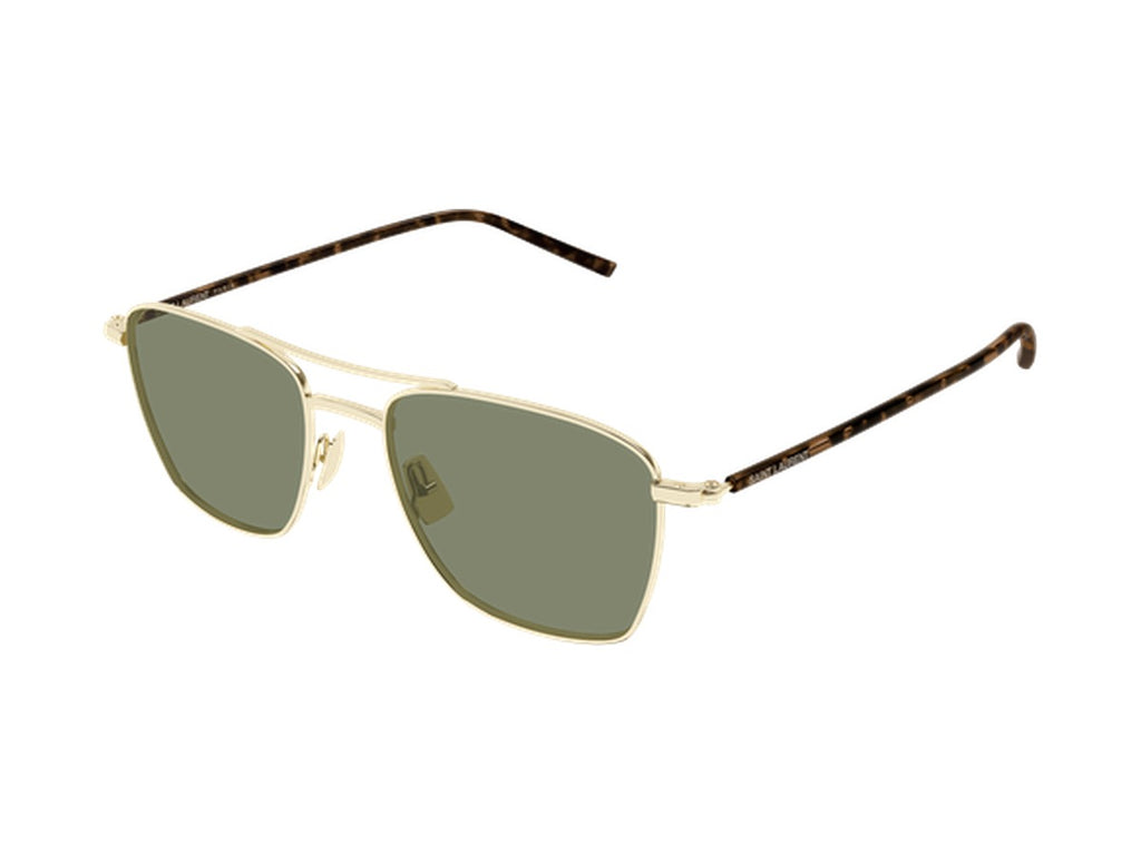 Saint Laurent SL 866-003 sunglasses - Gold & Havana / Green
