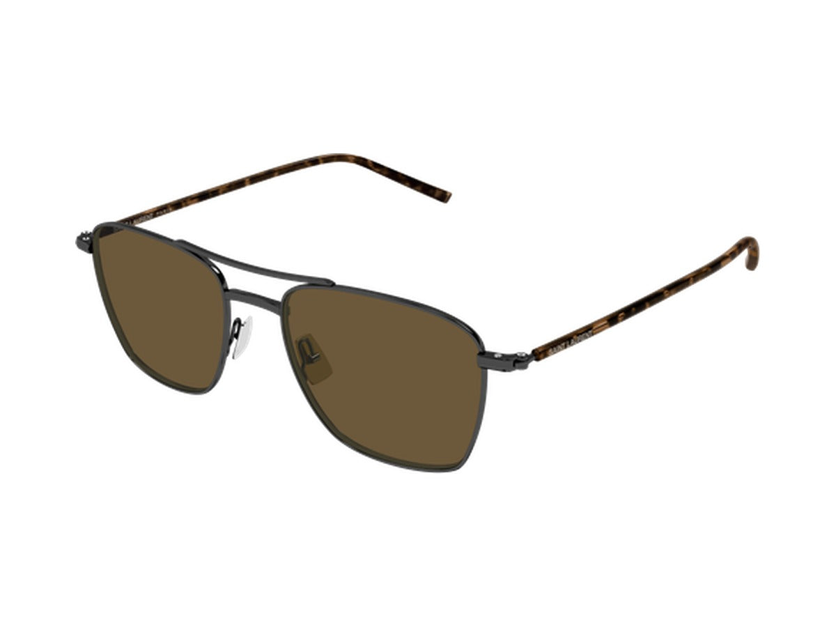 Saint Laurent SL 866-004 sunglasses - Gunmetal & Havana / Brown