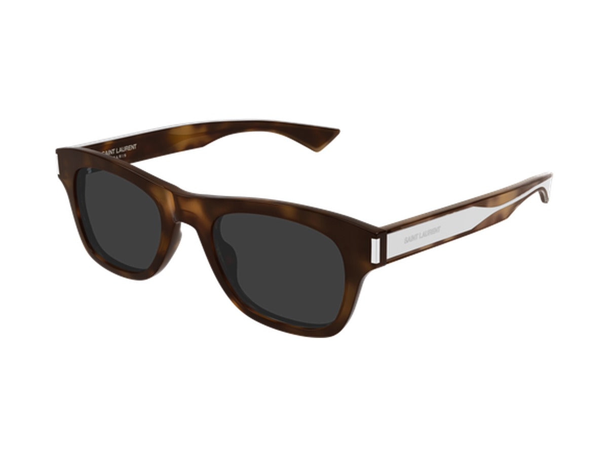 Saint Laurent SL 877-003 sunglasses - Havana & Crystal / Grey