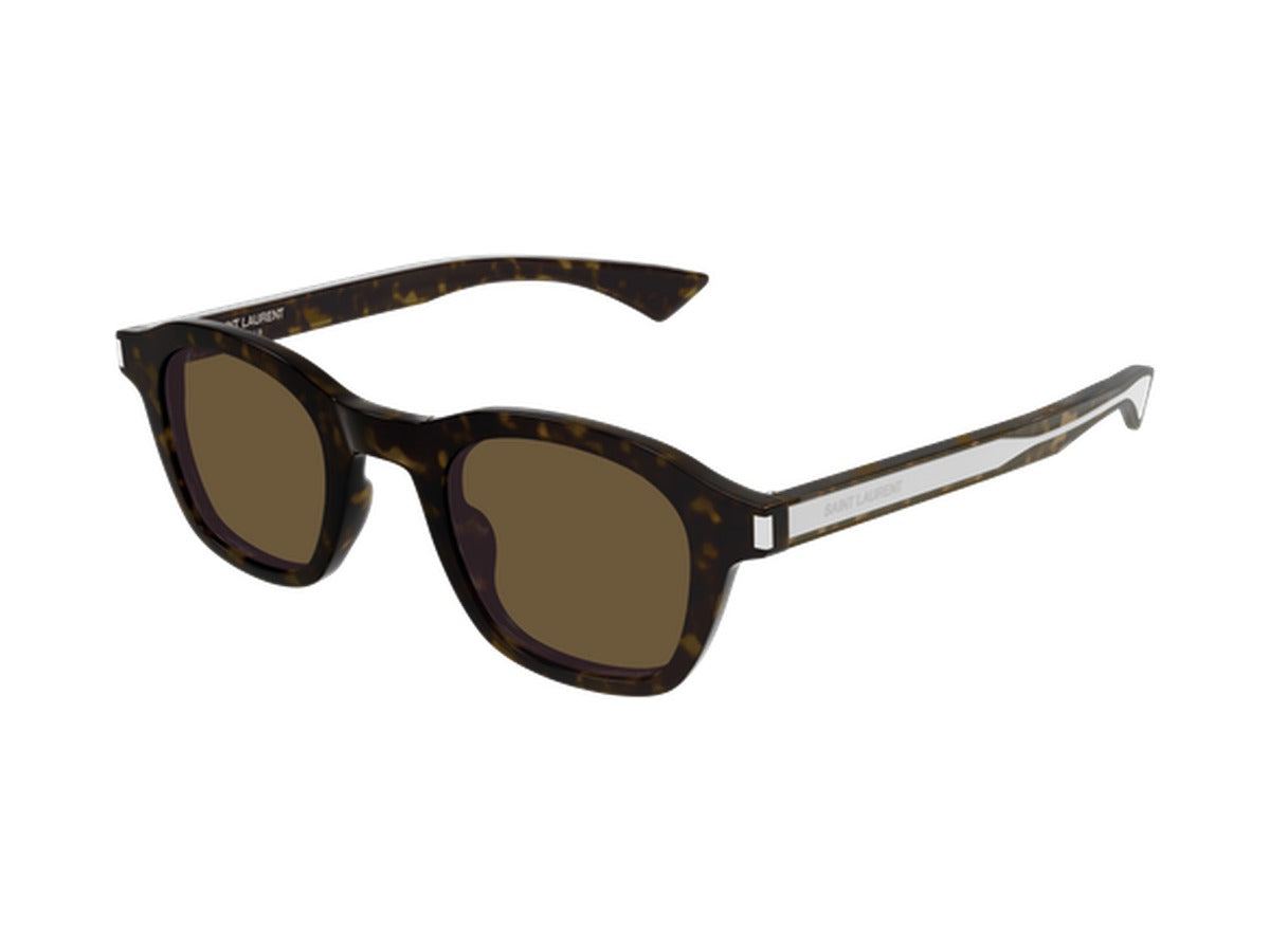 Saint Laurent SL 880-006 sunglasses - Havana & Crystal / Brown