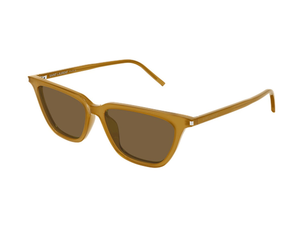 Saint Laurent SL 889 SULPICE THIN-004 sunglasses - Yellow / Brown