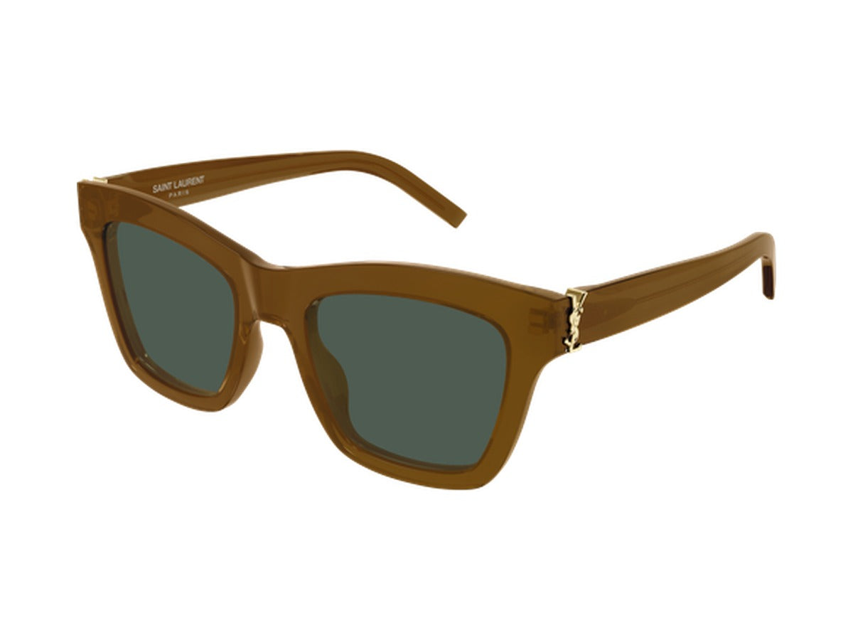 Saint Laurent SL M156-005 sunglasses - Brown / Green
