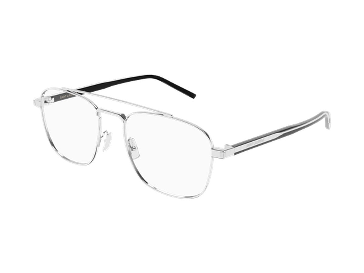 Saint Laurent SL 665 OPT-002 glasses - Silver & Crystal