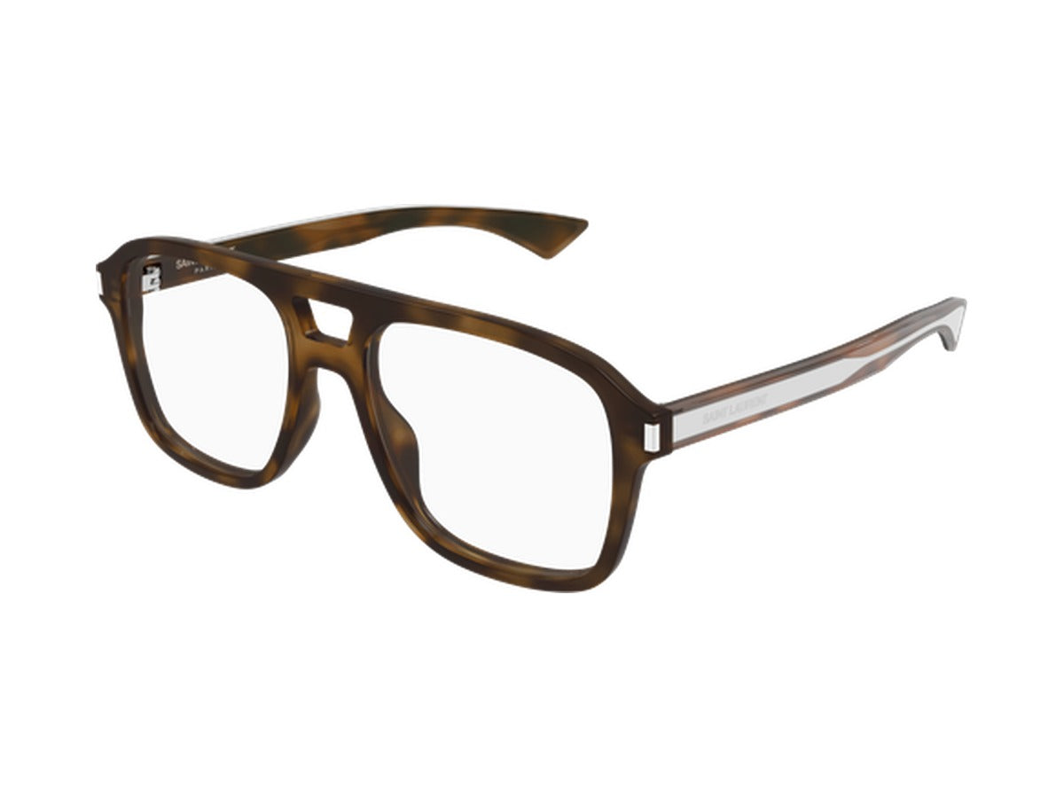 Saint Laurent SL 881 OPT-003 glasses - Havana & Crystal 2