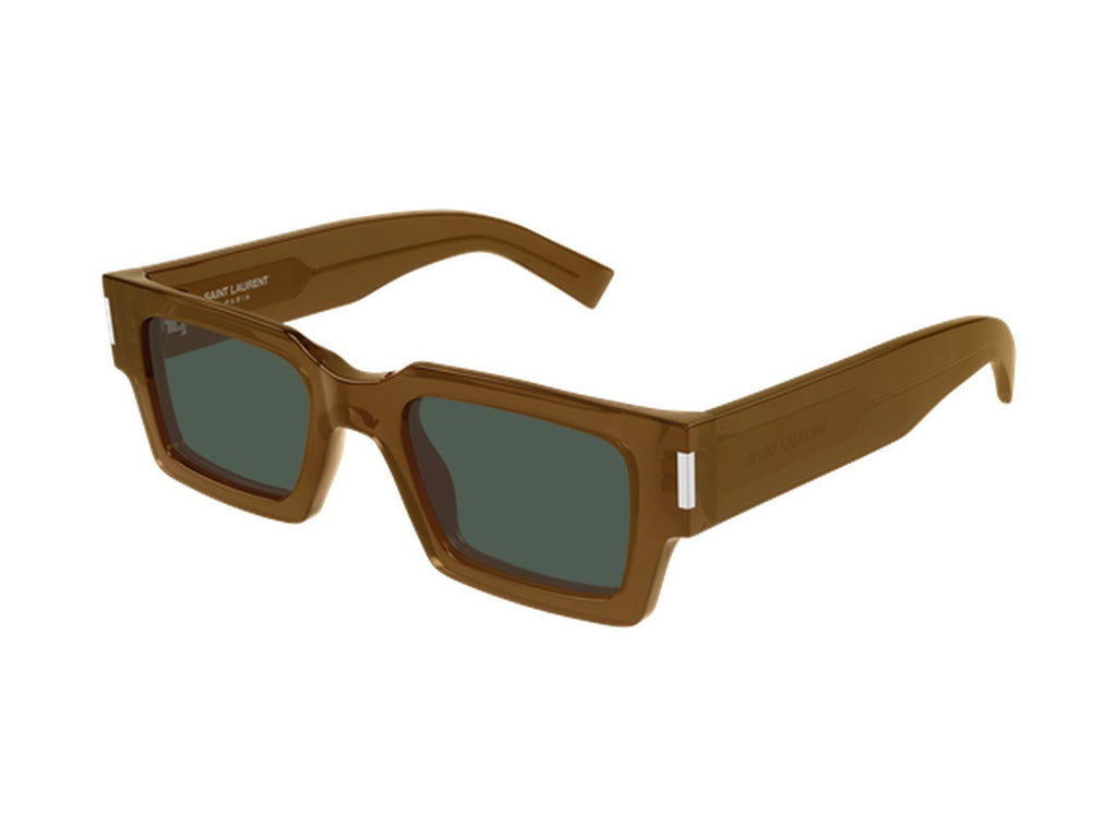 Saint Laurent SL 572-011 sunglasses - Brown / Green