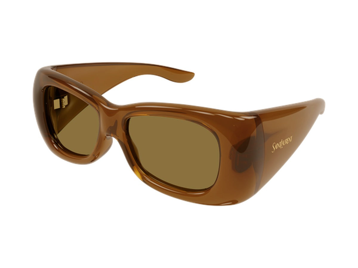 Saint Laurent SL 901 HOWL-007 sunglasses - Brown / Brown 3